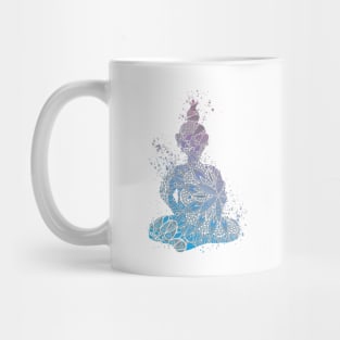 Blue Mandala Buddha Mug